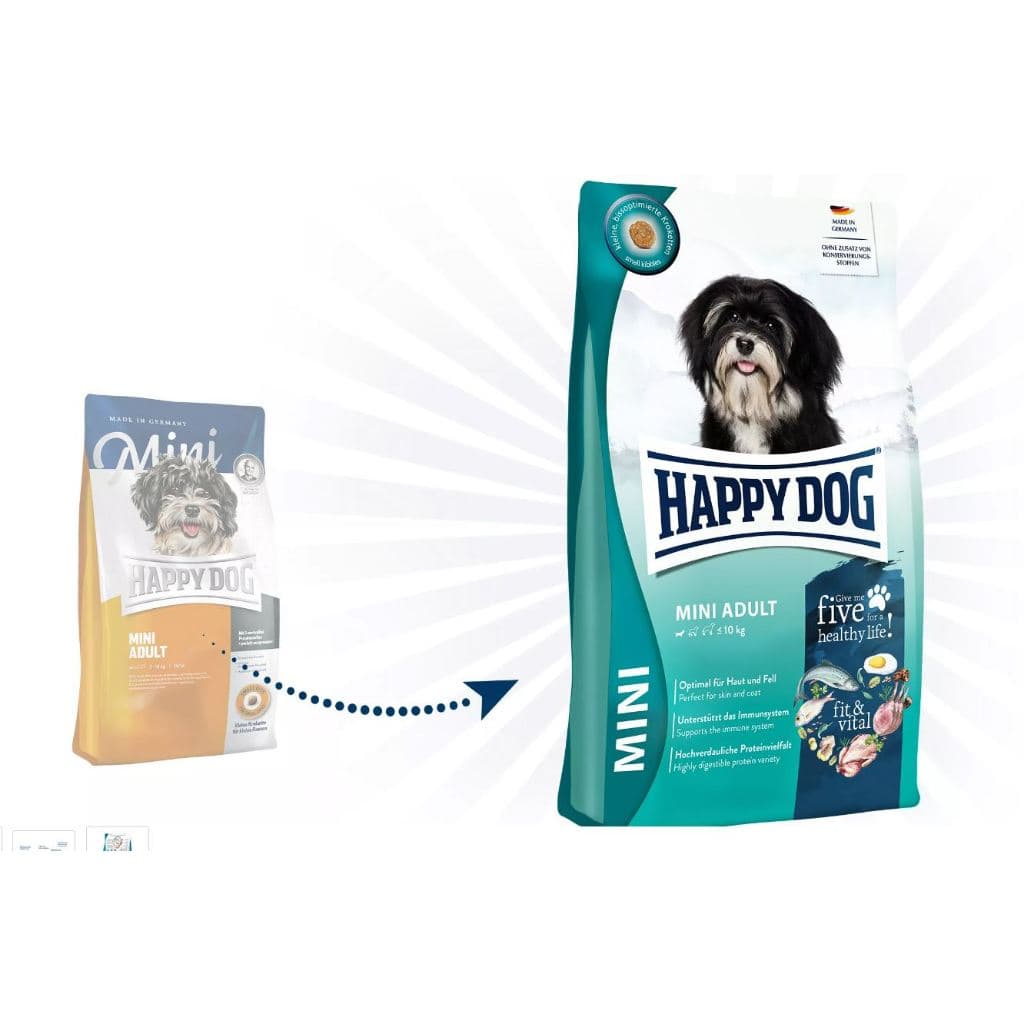 Happy Dog Mini Adult 4kg Dry Food Makanan Anjing Kecil Dewasa — gambar 1