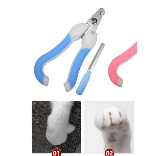 Gunting Kuku + Pengasah Kucing/Anjing/Kelinci/Hewan Kikir Nail Clipper - gambar 1