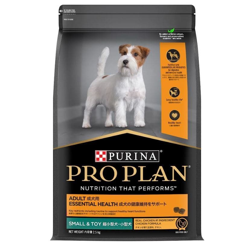 Pro Plan Dog Adult Small & Mini Chicken 2.5kg Makanan Anjing Kecil — gambar 1