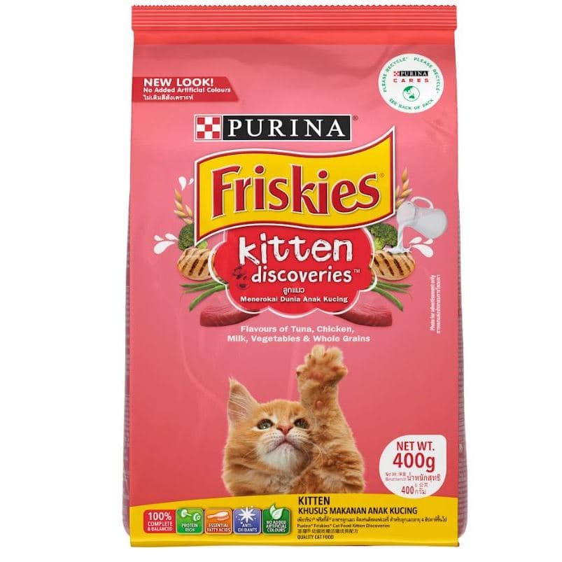 Friskies Kitten Discoveries 400g Makanan Anak Kucing Kering Cat Food — gambar 1