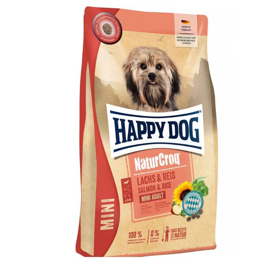 Happy Dog NaturCroq Mini Adult Salmon & Rice — gambar 1