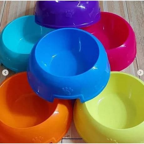 Bowl Single Biasa Mtp Tempat Makan Hewan Kucing Anjing Kelinci — gambar 1