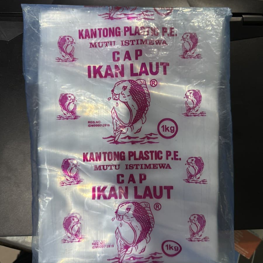 Kantong Plastik PE Bening Kilat Tebal 1kg — gambar 1