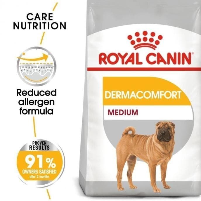 Royal Canin Medium Dermacomfort 12kg Adult Dog Food — gambar 1
