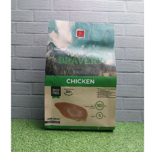 Bravery Mini Adult Chicken 400g Dry Dog Food Makanan Kering Anjing — gambar 1