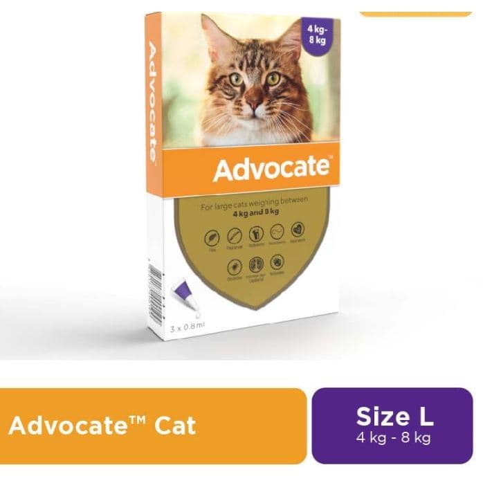 Advocate Large Cat 4 - 8kg Obat Kutu Kucing Harga Per Tube — gambar 1