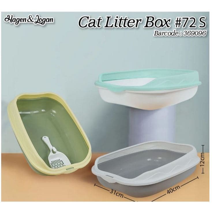 Cat Litter Box 72 S/Pet Toilet/Tempat/Bak Pasir Kucing Persegi — gambar 1