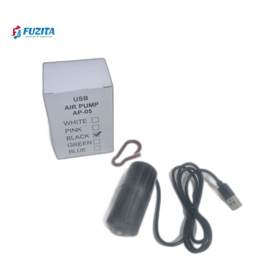 Air Pump Usb Aquarium Airpump Aerasi Aerator Pompa Udara Baterai — gambar 1