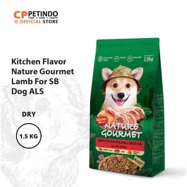 Kitchen Flavor Dog Lamb 1.5kg All Life Stages Small Breed Food Nature — gambar 1