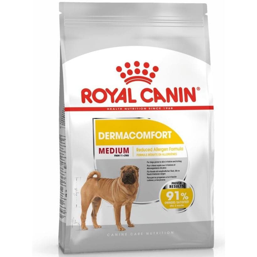 Royal Canin Medium Dermacomfort 3KG Adult Dog Food Makanan Anjing - gambar 1