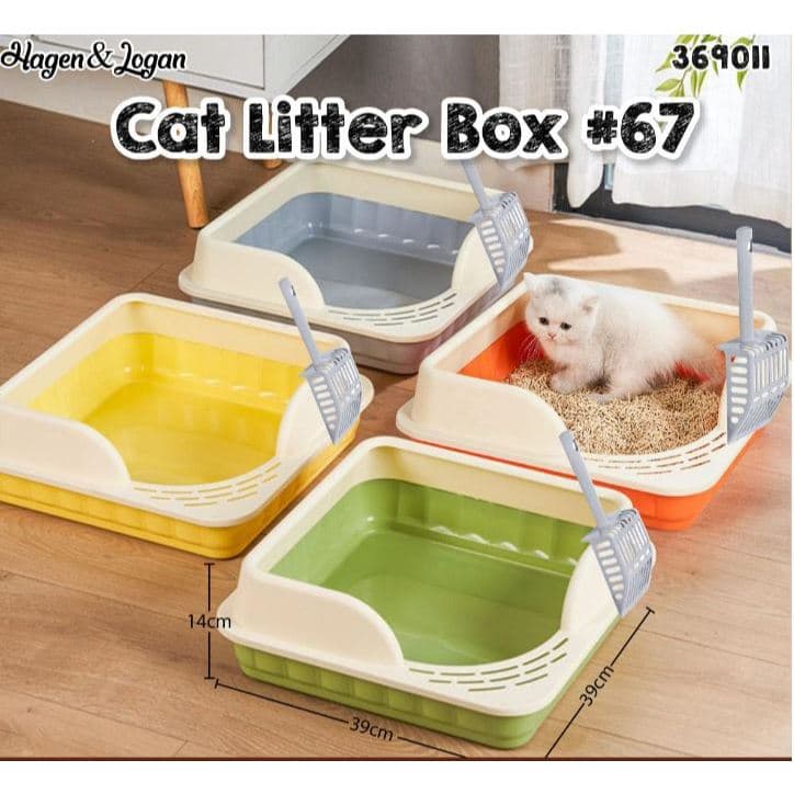 Cat Litter Box 67/Pet Toilet/Tempat/Bak Pasir Kucing Kotak — gambar 1