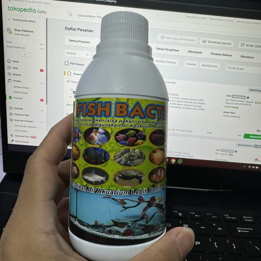 Fish Bacter - Bakteri Bacteri Baik Cair Pengurai Perikanan Kolam — gambar 1