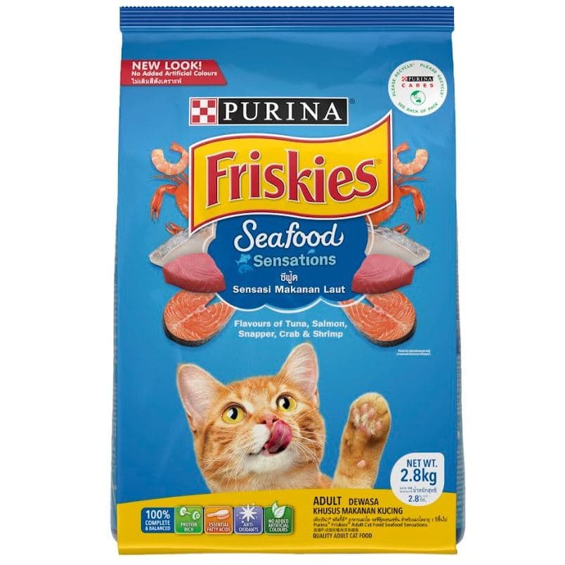 Friskies Adult Seafood Sensastion  2.5KG Makanan Kucing Kering Cat Food - gambar 1