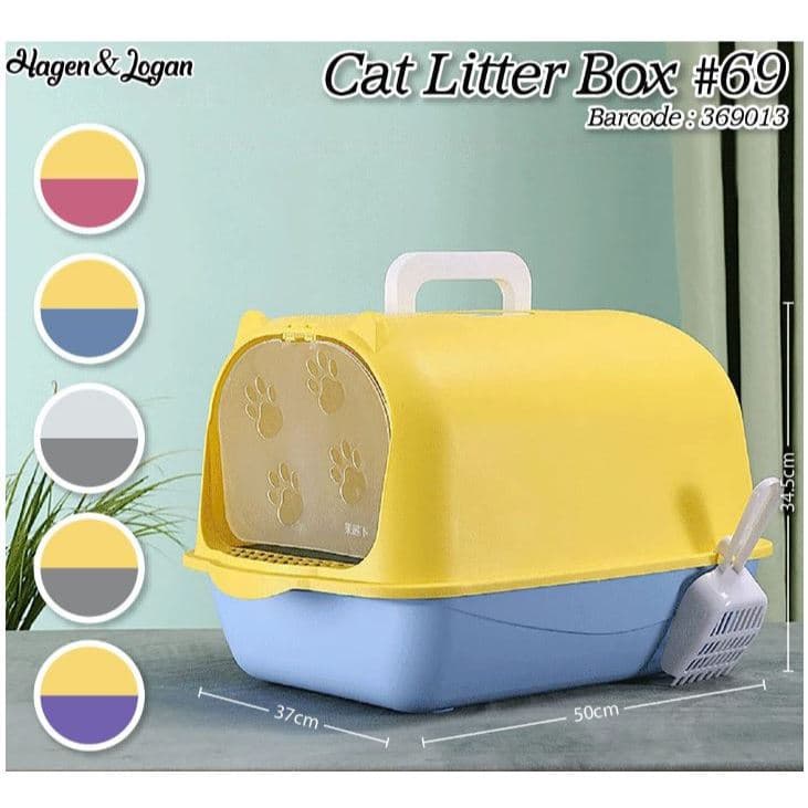Cat Litter Box 69/Pet Toilet Tertutup/Tempat/Bak Pasir Kucing ada — gambar 1