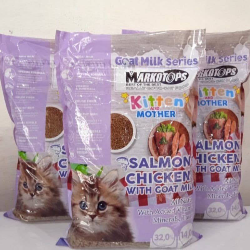 Markotops Dry Kitten Mother 800g Salmon Chicken — gambar 1