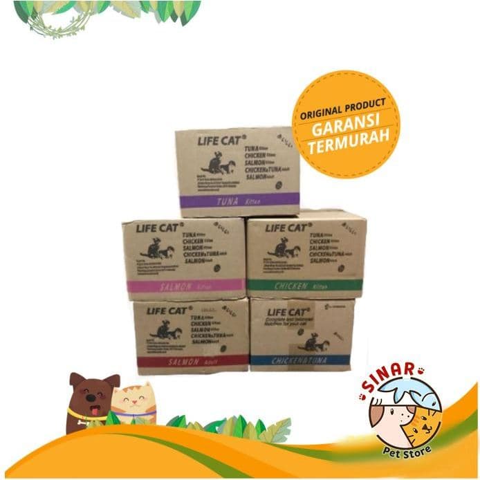 Life Cat Pouch 85g 1 Box/Dus isi 24pcs — gambar 1