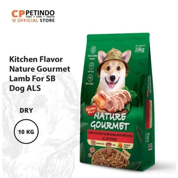 Kitchen Flavor Dog Lamb 10kg All Life Stages Small Breed Food Nature — gambar 1
