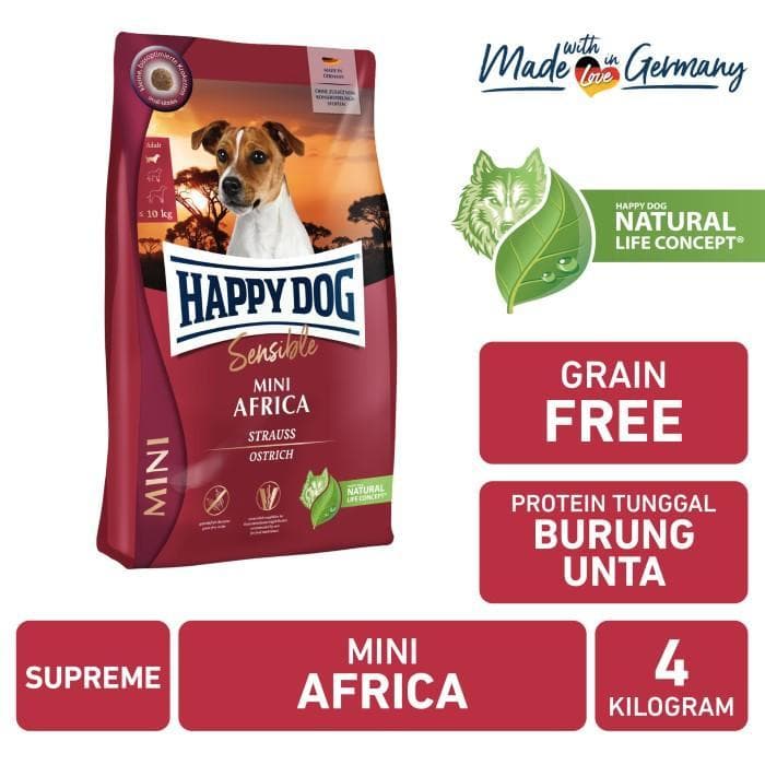 Happy Dog Supreme Sensible Mini Africa 4kg — gambar 1