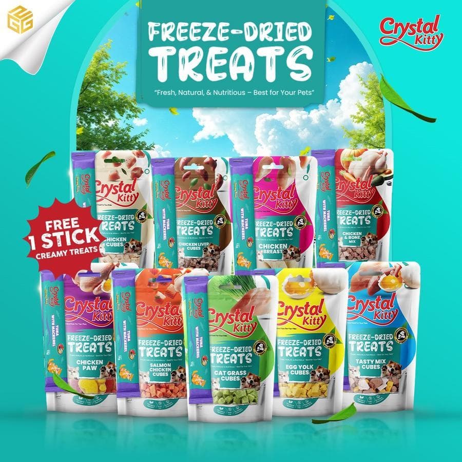 Crystal Kitty Freeze Dried Treats — gambar 1