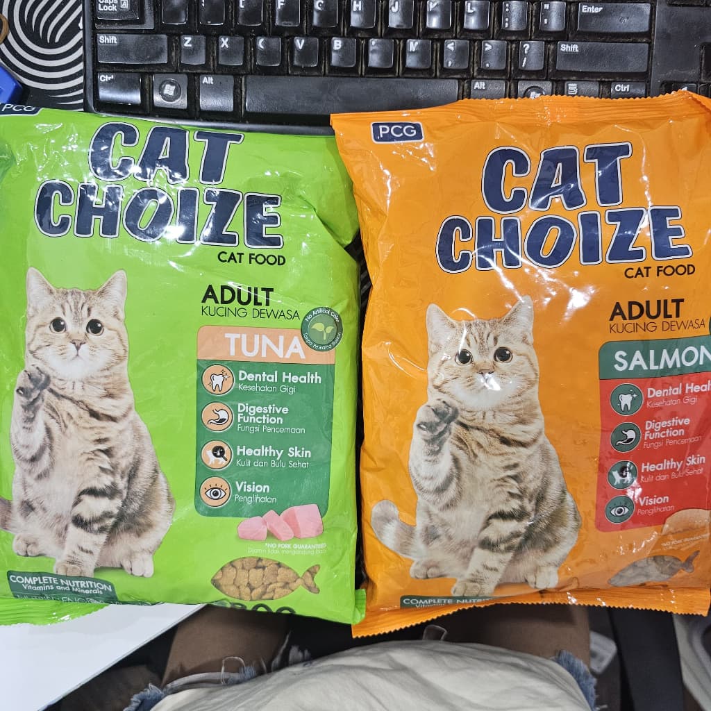 Cat Choize Adult 800g Tuna/Salmon (Per 1pcs) Makanan Kering Kucing — gambar 1