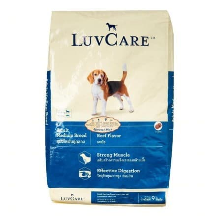 Luv care Medium Breed Beef 9kg — gambar 1