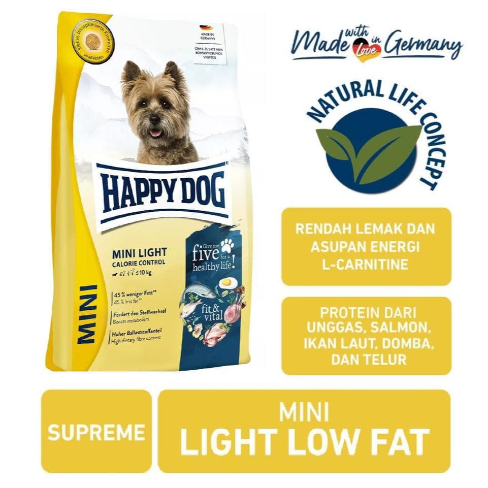Happy Dog Supreme Mini Light Low Fat 4kg Fit & Vital — gambar 1
