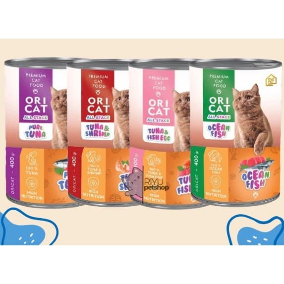 Oricat Kaleng 400g Makanan Basah Kucing Ori Cat Food Wet — gambar 1