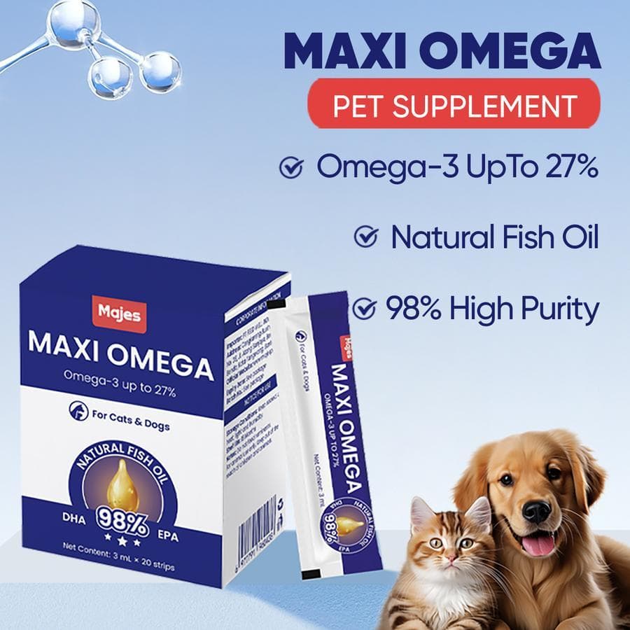 Majes Maxi Omega Natural Fish Oil Pet Supplements — gambar 1