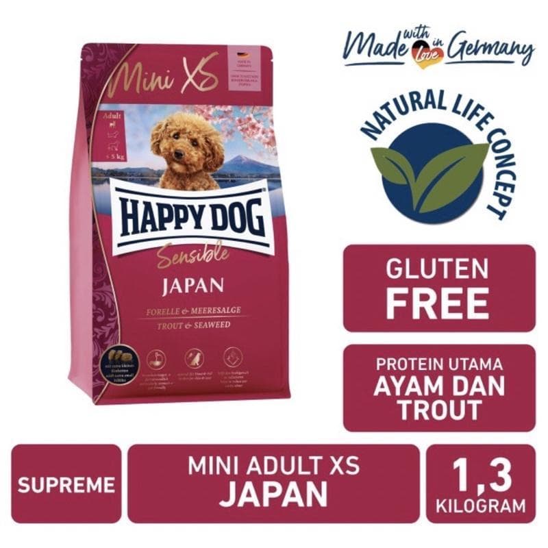 Happy Dog Supreme Mini XS Sensible Japan 1.3kg — gambar 1