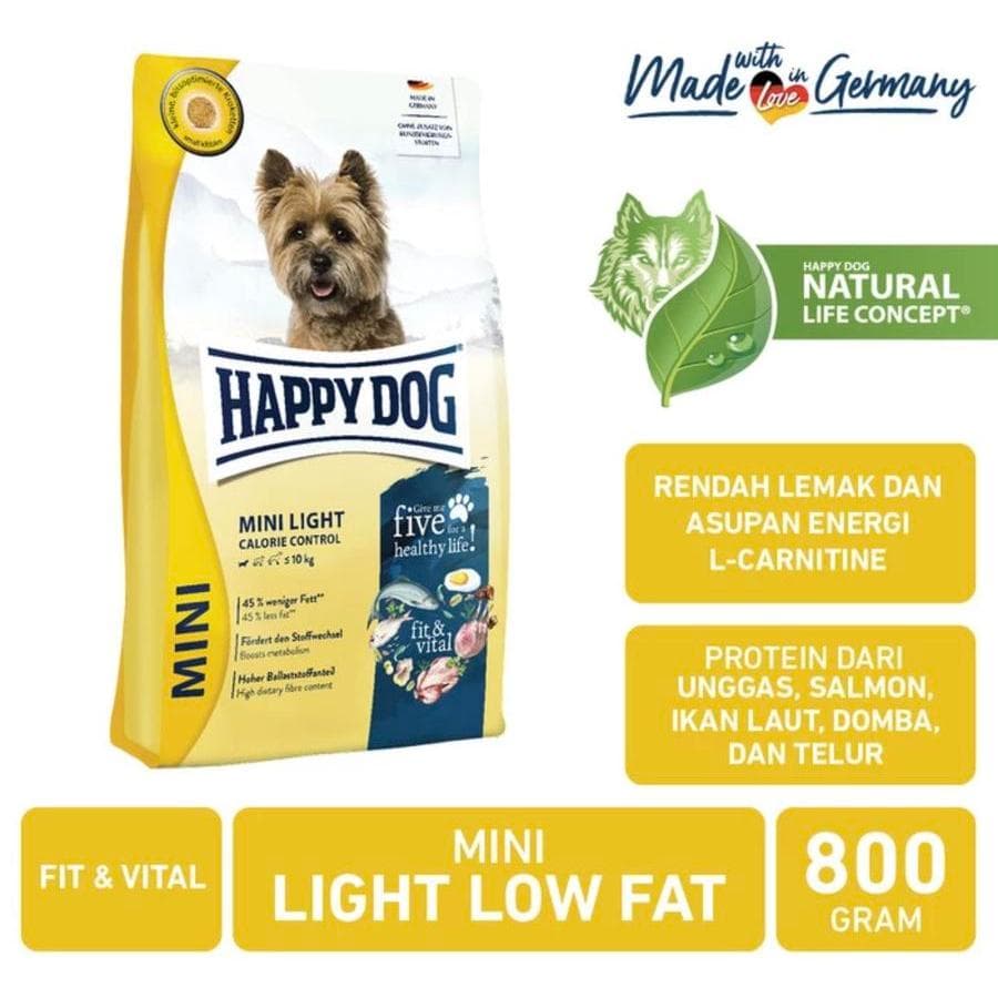 Happy Dog Supreme Mini Light Low Fat 800g Fit & Vital — gambar 1