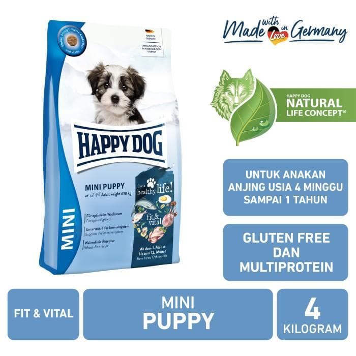 Happy Dog Mini Puppy Fit & Vital 4kg — gambar 1