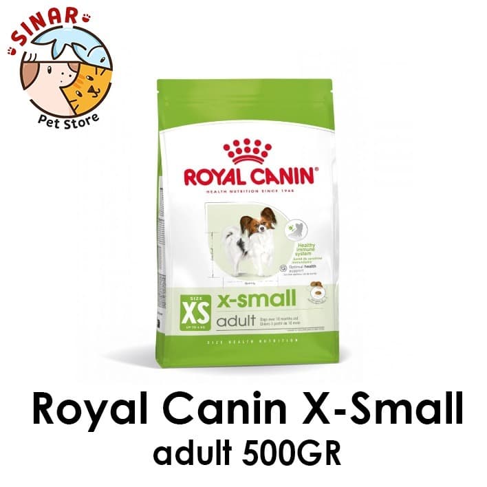 Royal Canin x-Small Adult 500g Makanan Anjing Dog Food Mini Pelet — gambar 1
