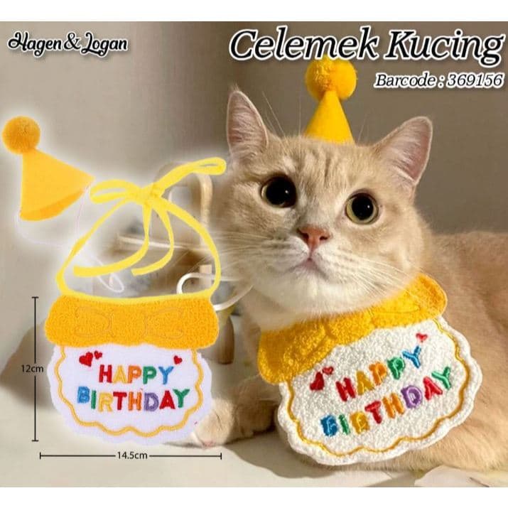 Celemek Happy Birthday Hewan — gambar 1