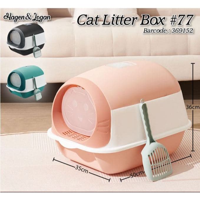 Cat Litter Box 77/Pet Toilet Tertutup/Tempat/Bak Pasir Kucing ada — gambar 1