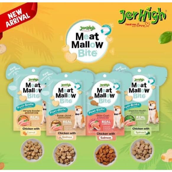 JerHigh Meat Mallow Bite 30g Dog Treats — gambar 1