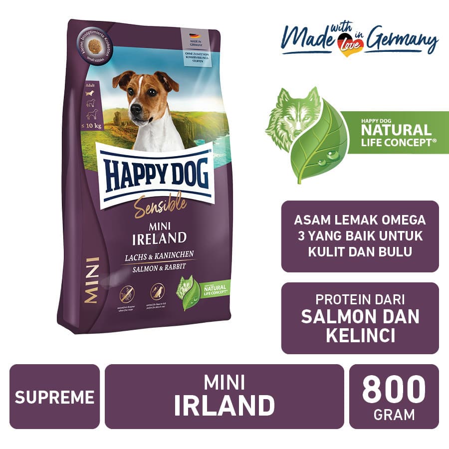 Happy Dog Supreme Sensible Mini Adult Ireland 800g — gambar 1