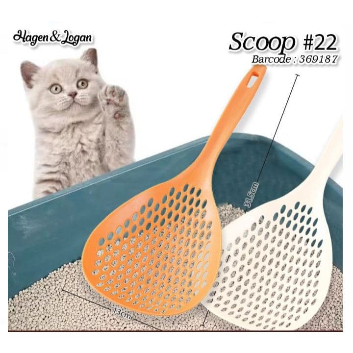 Scoop 22 - Sekop/Serokan Pasir Kucing/Serok Kotoran Pup Cat Litter — gambar 1