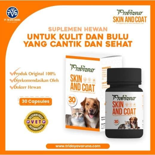Probiovar Skin & Coat Capsul isi 30pcs — gambar 1