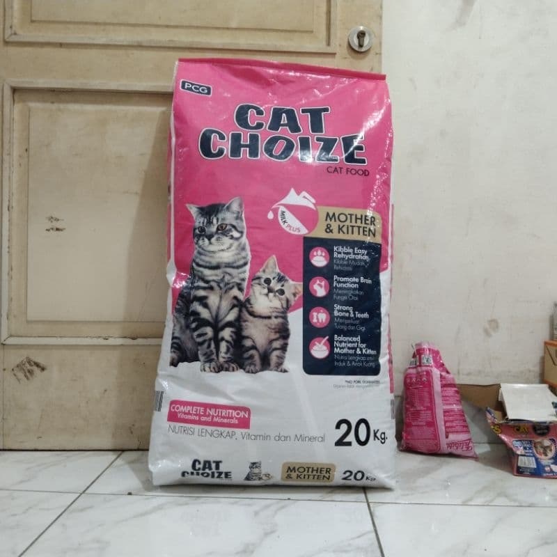 Cat Choize Mother & Kitten - Makanan Ibu dan Anak Kucing 20KG - gambar 1