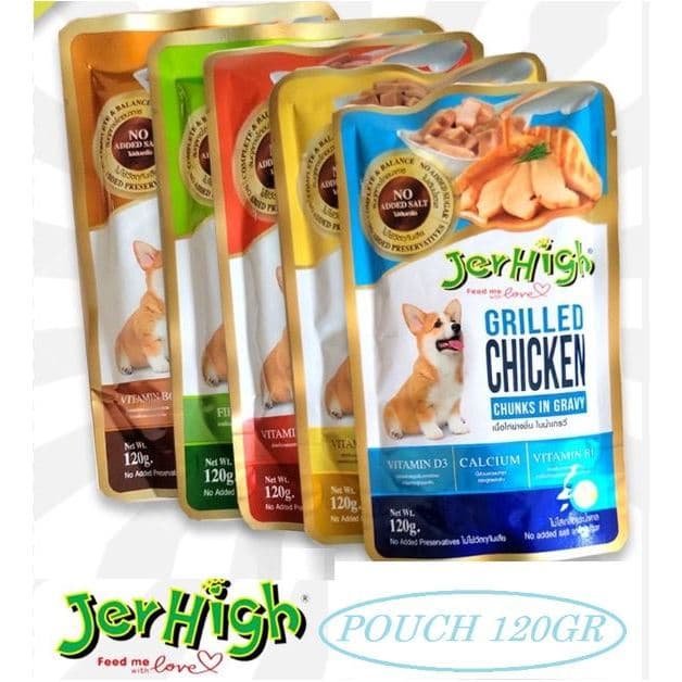 JerHigh Pouch in Gravy 120g — gambar 1