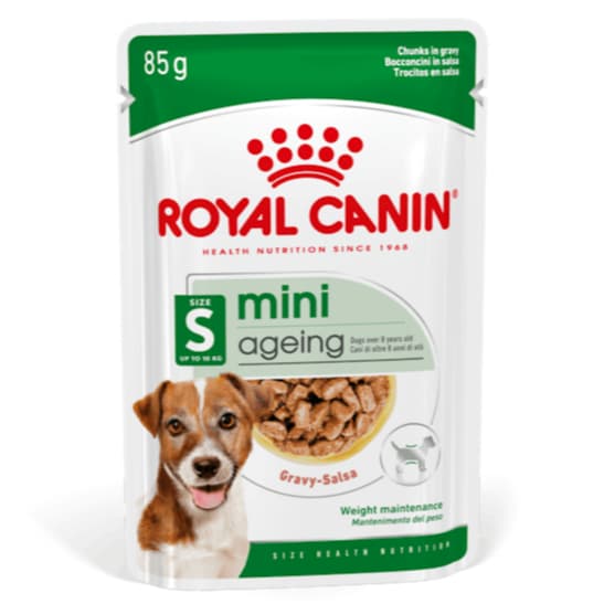 Royal Canin Mini Adult Ageing 85g 8+ Senior Wet Dog Food Anjing Tua — gambar 1