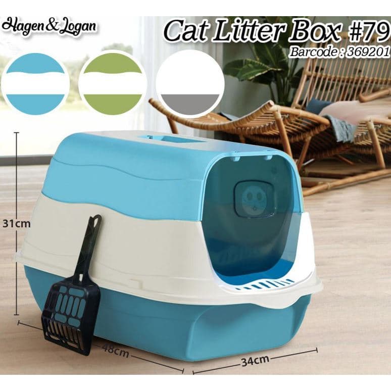 Cat Litter Box 79/Pet Toilet Tertutup/Tempat/Bak Pasir Kucing ada — gambar 1