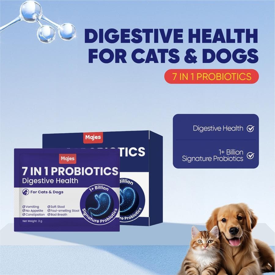 Majes 7-IN-1 7in1 Probiotics Powder Digestive Health Cat and Dog — gambar 1