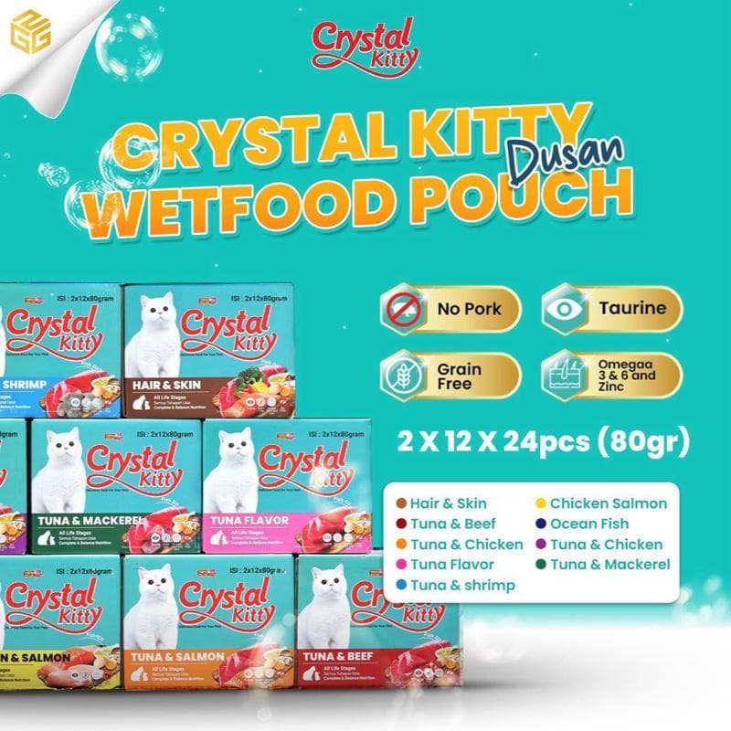 Crystal Kitty Pouch All Life Stages — gambar 1