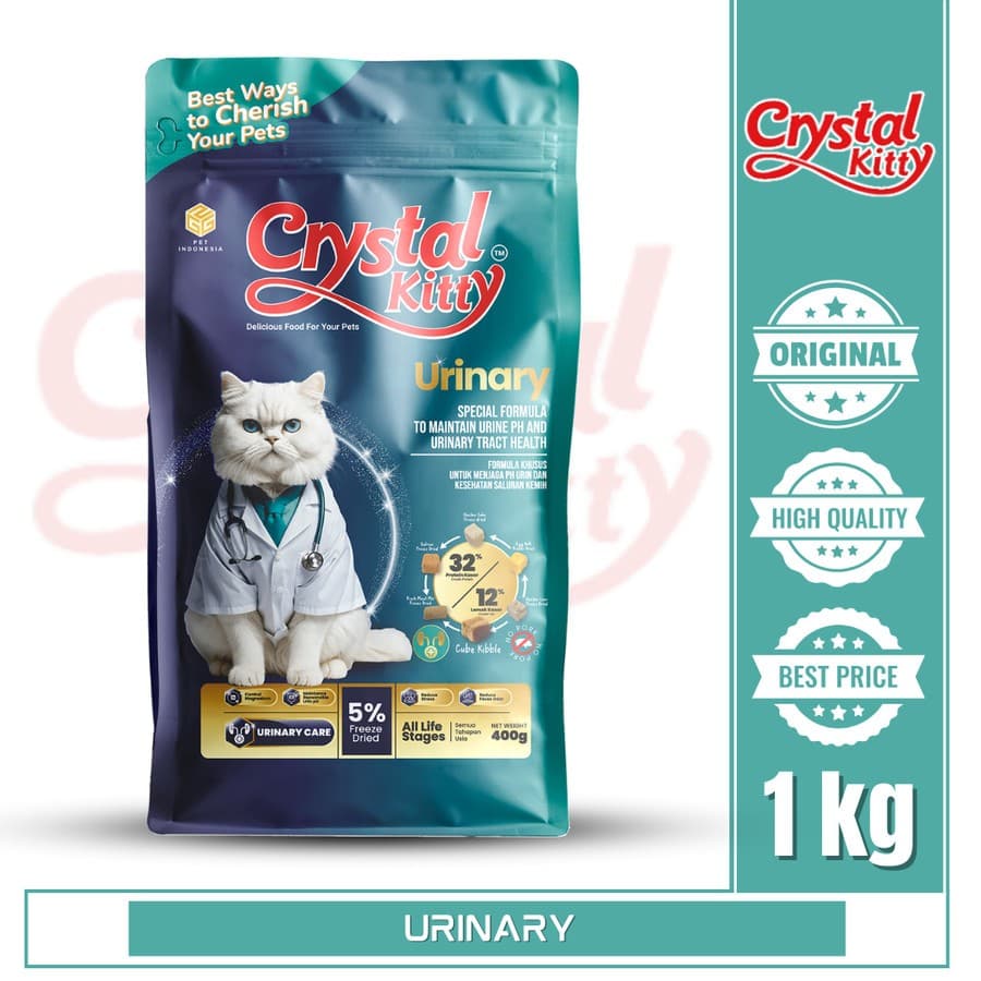 Crystal Kitty Urinary All Life Stages — gambar 1