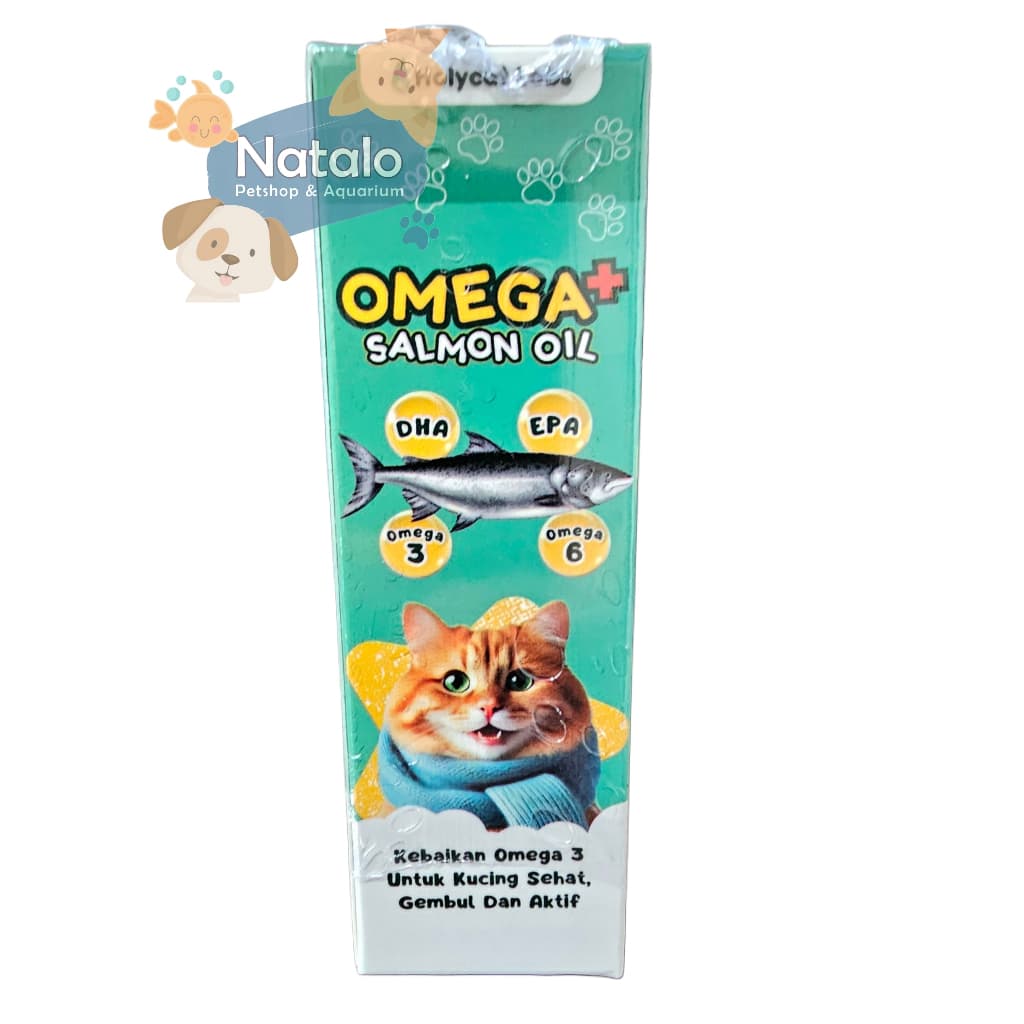 Omega+ Omega Plus Salmon Oil - Minyak Ikan Salmon untuk Bulu dan — gambar 1