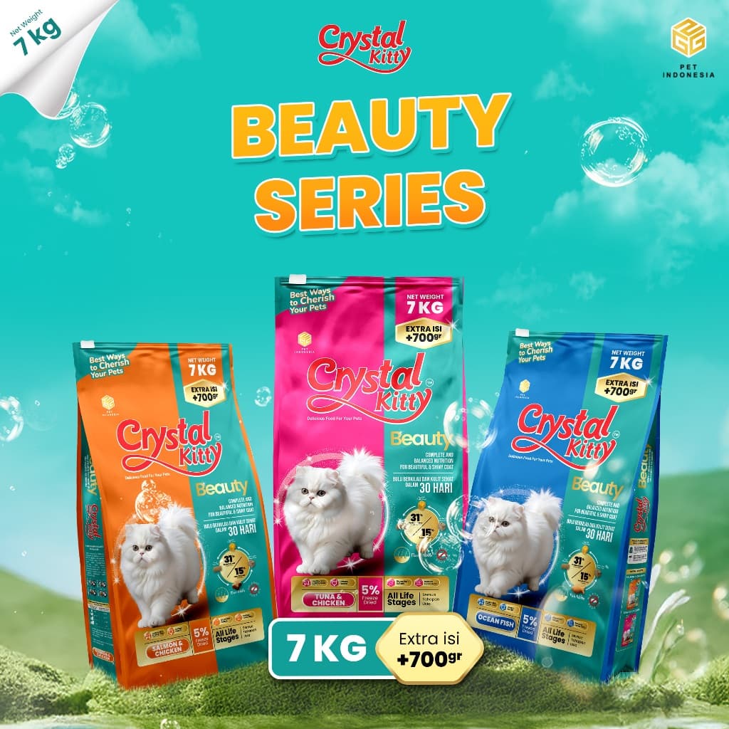 Crystal Kitty Beauty 7kg + Extra 700g — gambar 1
