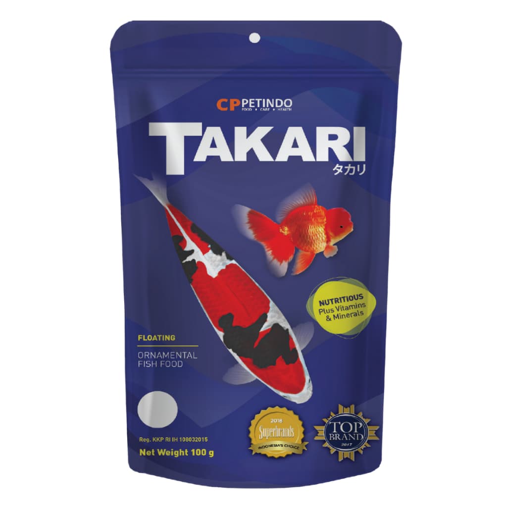 Takari Biru 100g Fish Food (1mm) — gambar 1