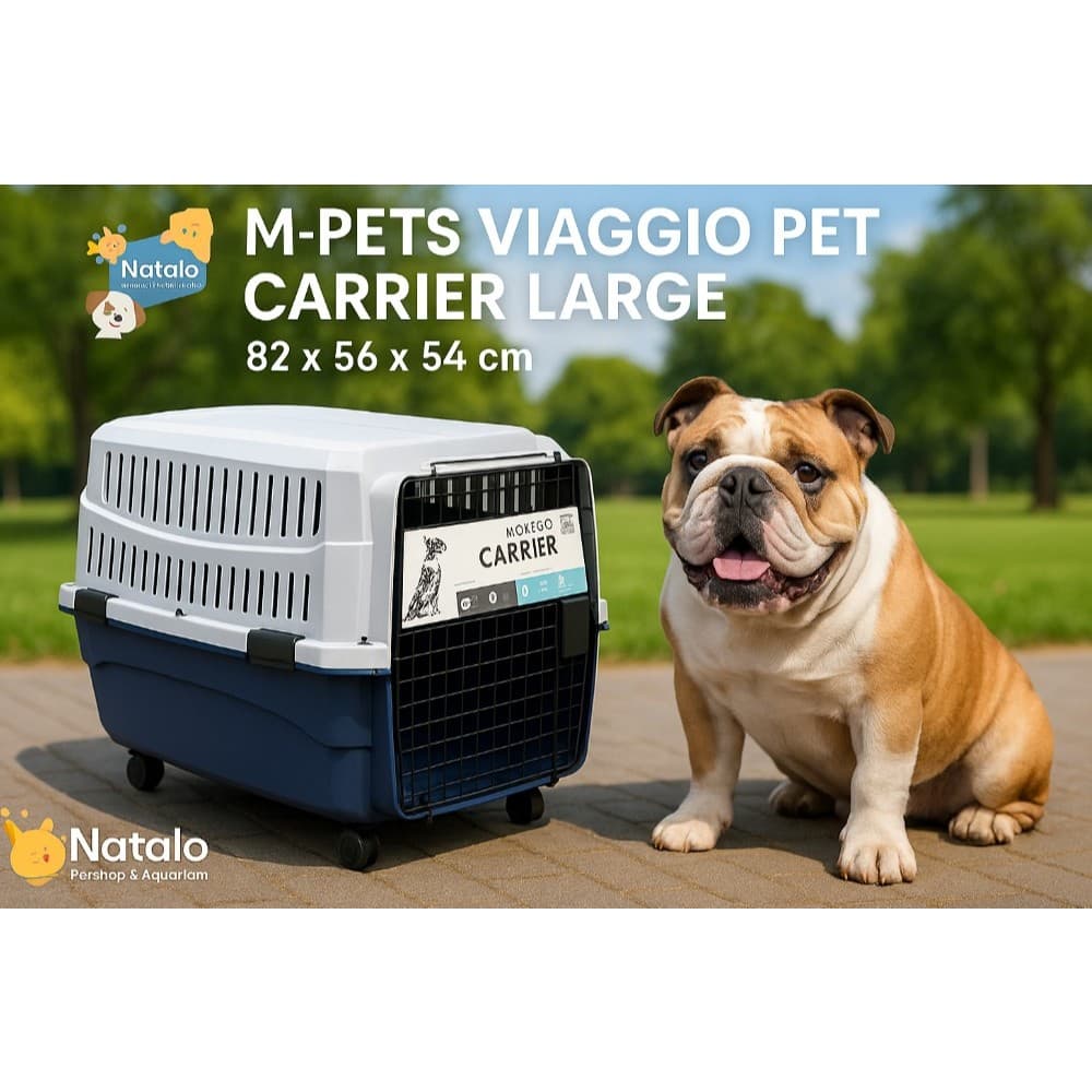 M-Pets Viaggio Pet Carrier/Cargo size Large/Kandang Portable Kennel — gambar 1