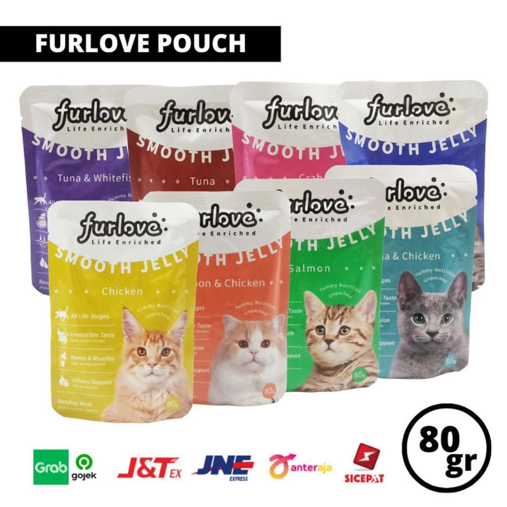Furlove Pouch Wet Cat Food All Life Stages 80g — gambar 1